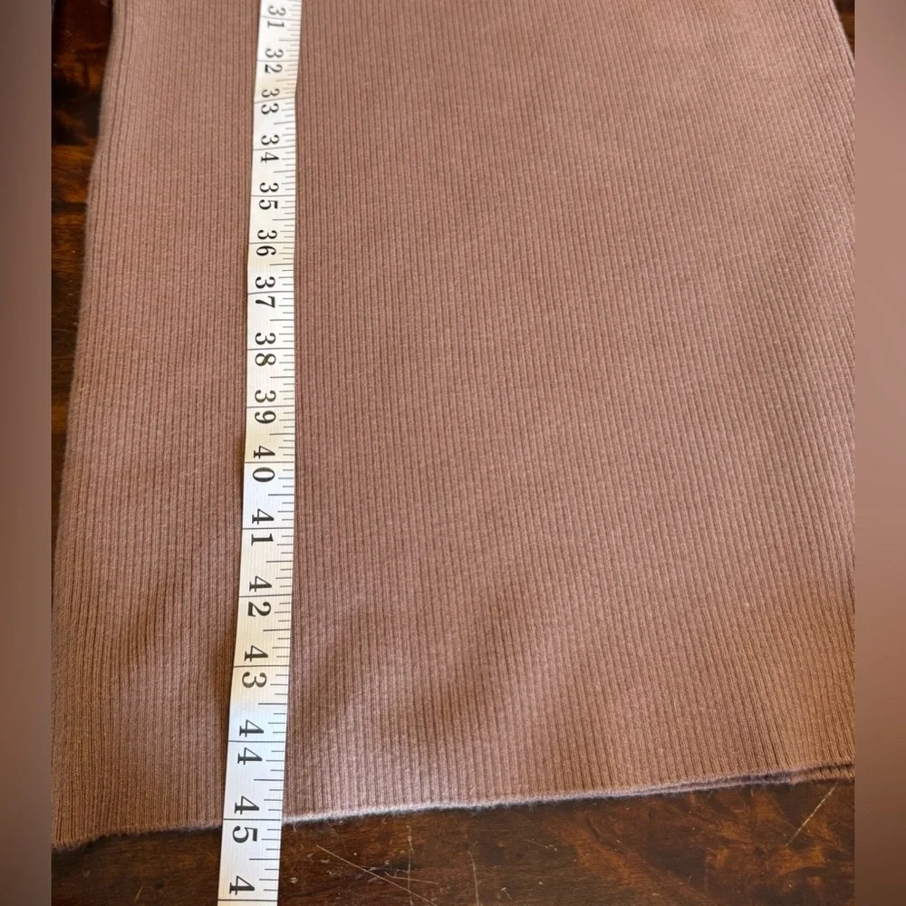 Abercrombie & Fitch Mauve Long Sleeve Bodycon Cut Out Sweater Maxi Dress Sz M